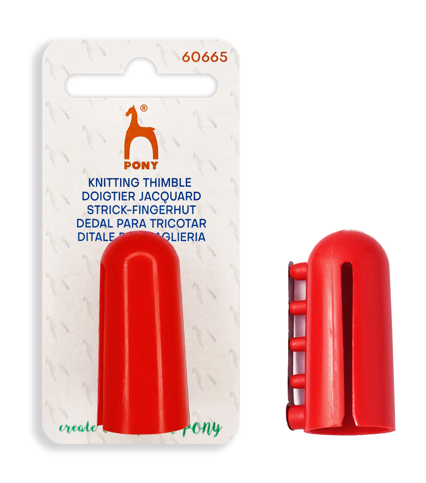 Pony_60665_Knitting-thimble_pi PONY KNITTING THIMBLE 60665 - Image 1