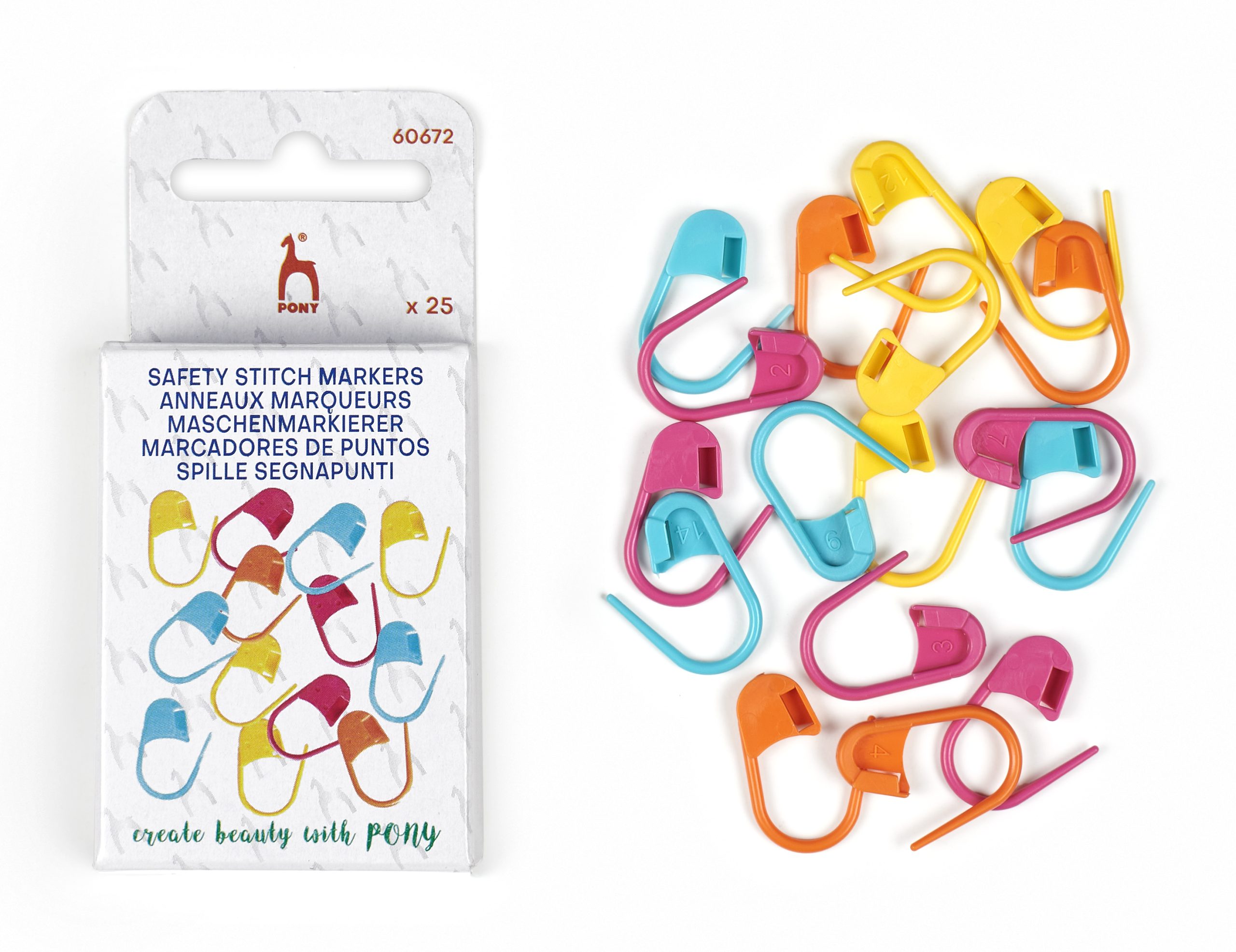 Pony_60672_Safety-stitch-markers_pi PONY SAFETY STITCH MARKERS 60672 - Image 1