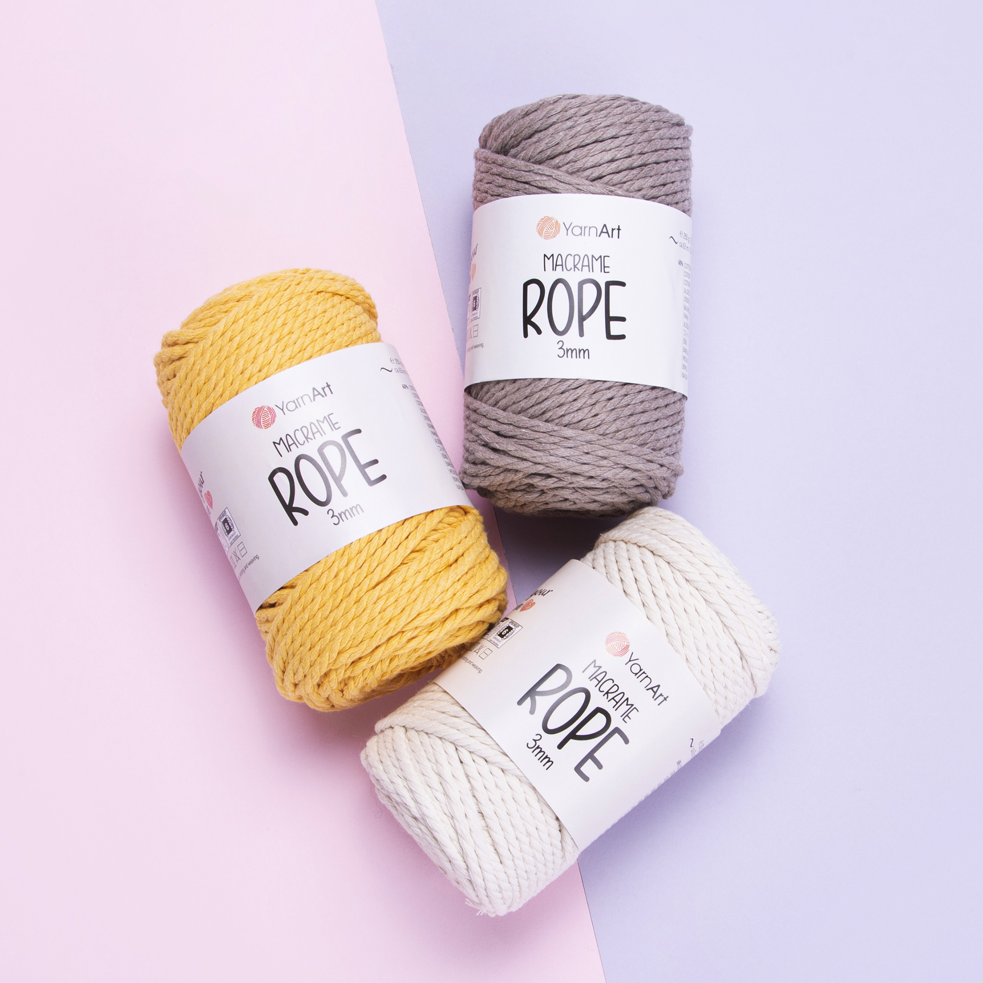 ROPE_3_MM YARNART MACRAME ROPE 3MM - Image 1