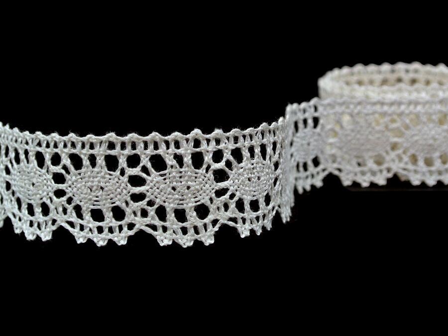 75394 B4 BLEACHED LINEN LACE 22MM 75294 - Image 1