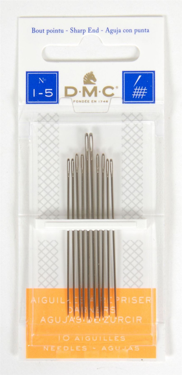 DARNERS 1-5 Premium DMC Darning Needles 1/5 – Sharp, Long, & Easy to Thread for Mending & Craft Repairs - Image 1